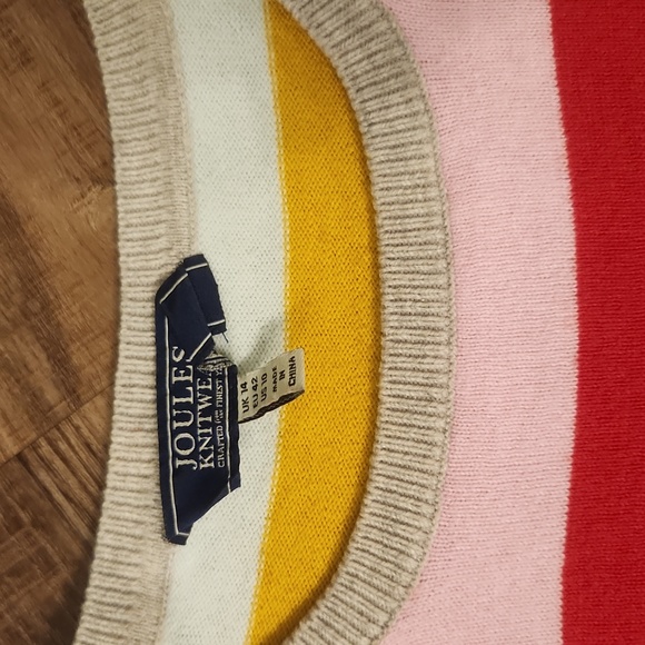 Joules Rainbow Stripe Sweater - Picture 2 of 4